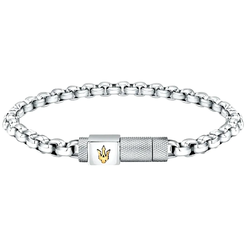 Ανδρικό βραχιόλι Maserati Iconic Stainless Steel JM223ATK25 JM223ATK25 Ατσάλι