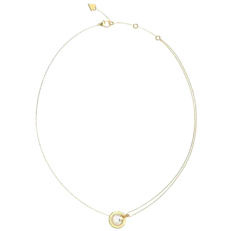 Επίχρυσο κολιέ Guess G Crystal Stainless Steel JUBN05437JWYGT/U JUBN05437JWYGT/U Ατσάλι
