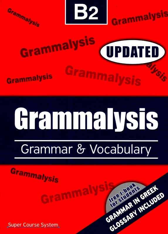 SUPER COURSE GRAMMALYSIS GRAMMAR & VOCABULARY B2 +FREE I-BOOK UPDATED