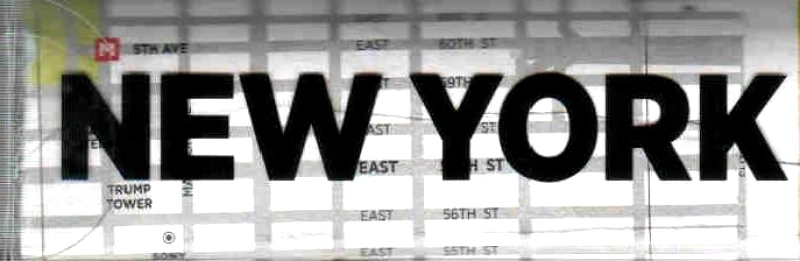 PALOMAR WEB CRUMPLED CITY MAP NEW YORK