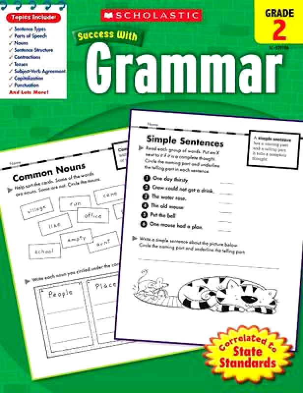 SCHOLASTIC SCHOLASTIC SUCCESS WITH GRAMMAR GRADE 2