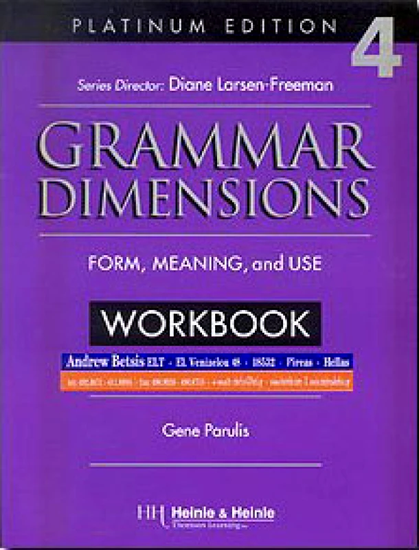 HEINLE & HEINLE GRAMMAR DIMENSIONS 4 WKBK PLATINUM EDITION