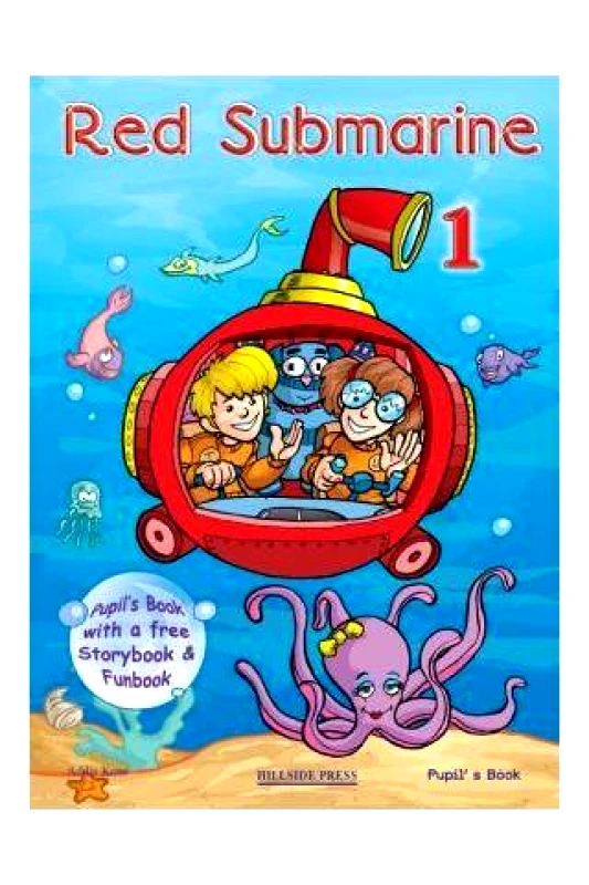 HILLSIDE PRESS RED SUBMARINE 1 + STORY BOOK