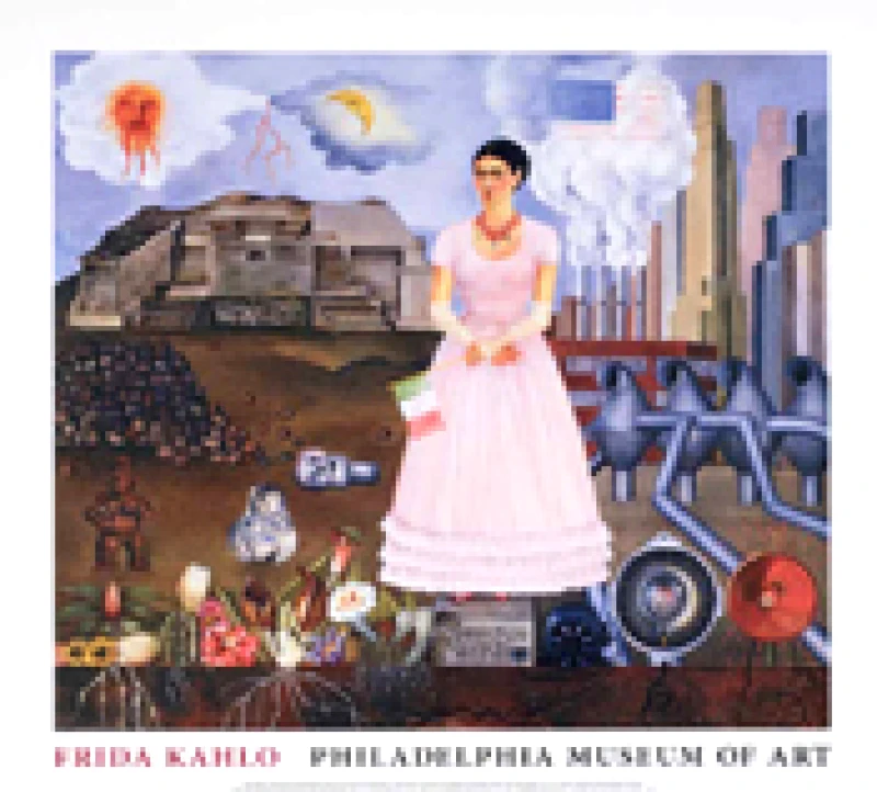 ΑΦΙΣΑ PHILADELPHIA FRIDA KAHLO SELF PORTRAIT ON THE BORDERLINE BETWEEN MEXICO AND THE UNITED STATES