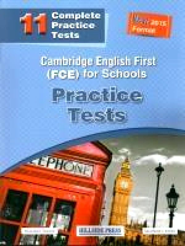 HILLSIDE PRESS CAMBRIDGE ENGLISH FIRST FOR SCHOOLS 11 COMPLETE PRACTICE TESTS 2015