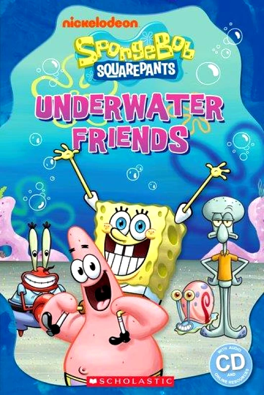SCHOLASTIC SPONGEBOB UNDERWATER FRIENDS + CD