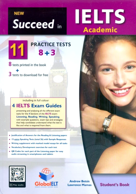 ΜΠΕΤΣΗΣ NEW SUCCEED IN IELTS ACADEMIC 11 PRACTICE TESTS 8+3