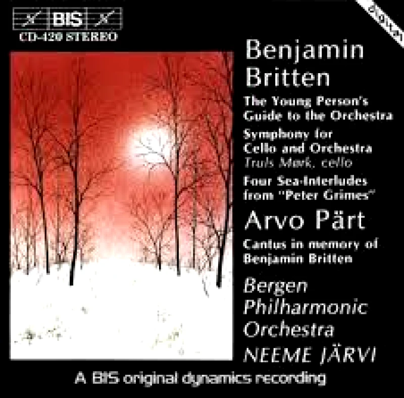 BENJAMIN BRITTEN THE YOUNG PERSONS CD