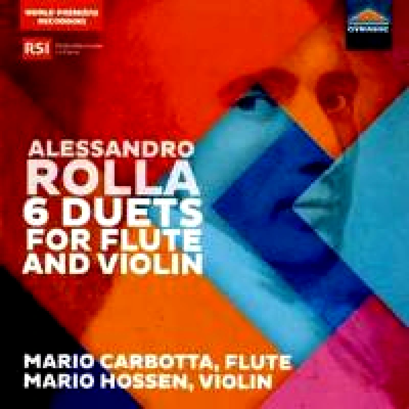 ALESSANDRO ROLLA / 6 DUETS FOR FLUTE AND VIOLIN - CD