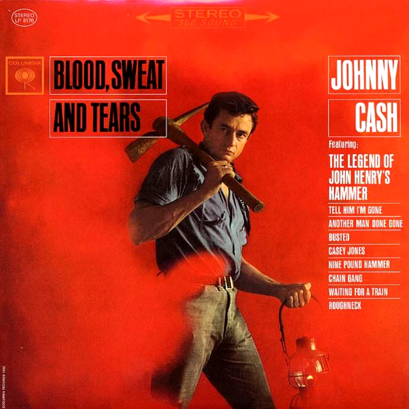 JOHNNY CASH / BLOOD SWEAT AND TEARS - LP
