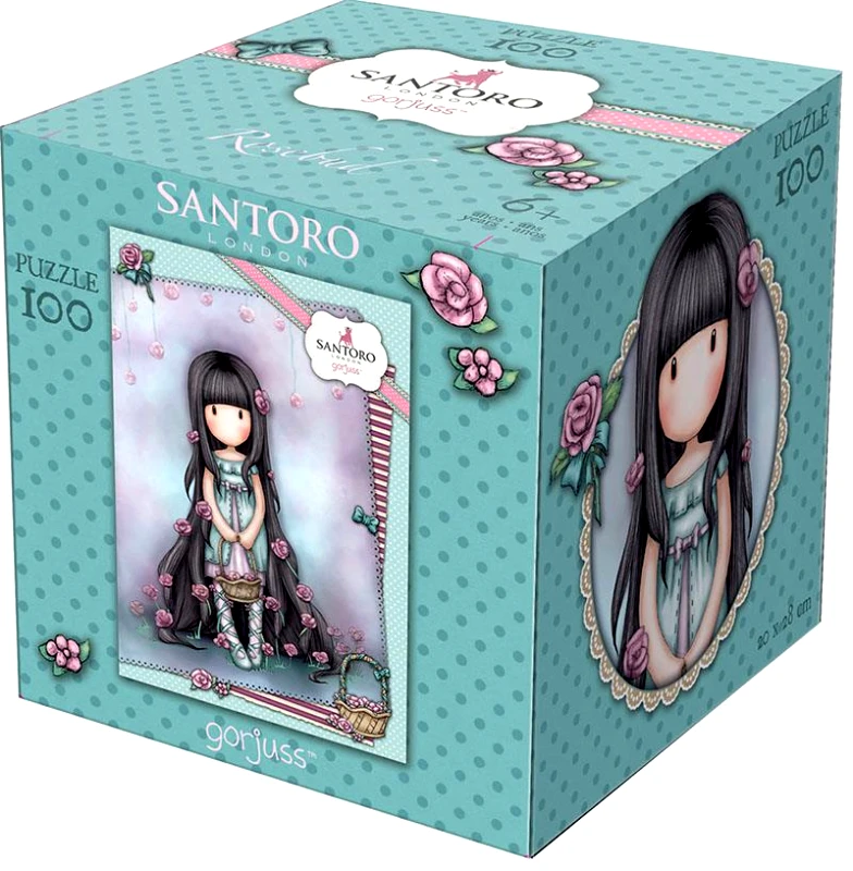 SANTORO CUBE PUZZLE ROSEBUD