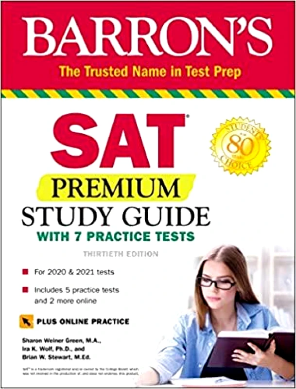 BARRON'S BARRONS SAT PREMIUM STUDY GUIDE WITH 7 PRACTICE TESTS