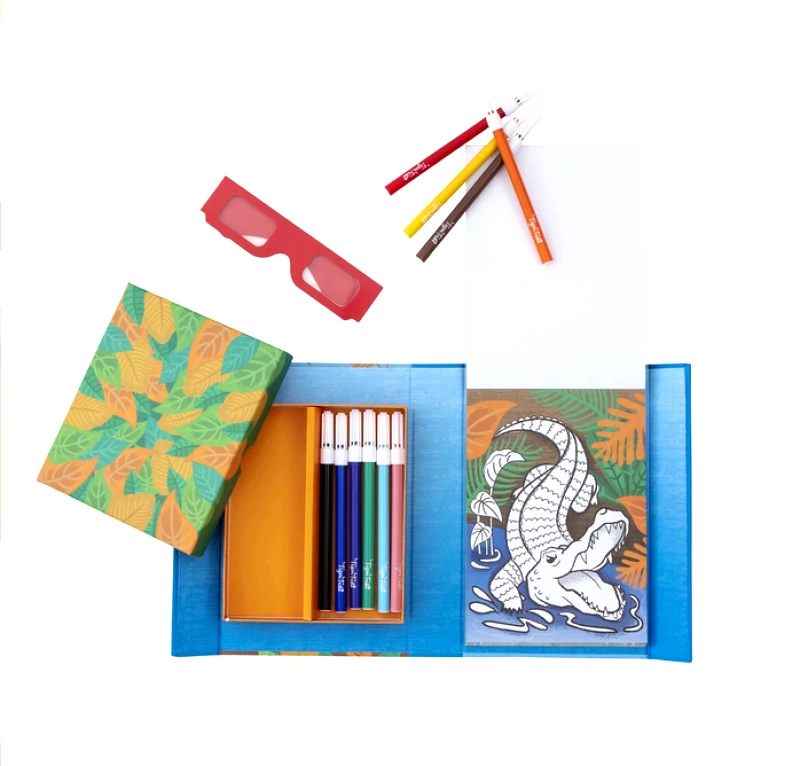 ΜΠΛΟΚ ΖΩΓΡΑΦΙΚΗΣ ΚΑΙ ΚΟΛΑΖ 3D TIGER TRIBE ΑΓΡΙΑ ΖΩΑ