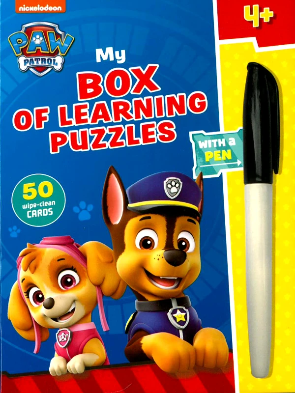 NICKELODEON PAW PATROL MY BOX OF LEARNING PUZZLES WITH PEN
