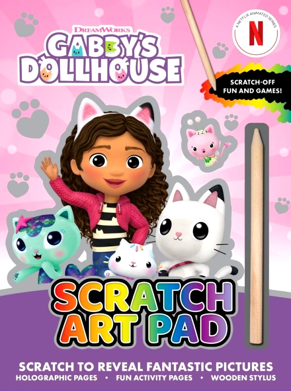 JOCONDA GABBYS DOLLHOUSE SCRATCH ART PAD