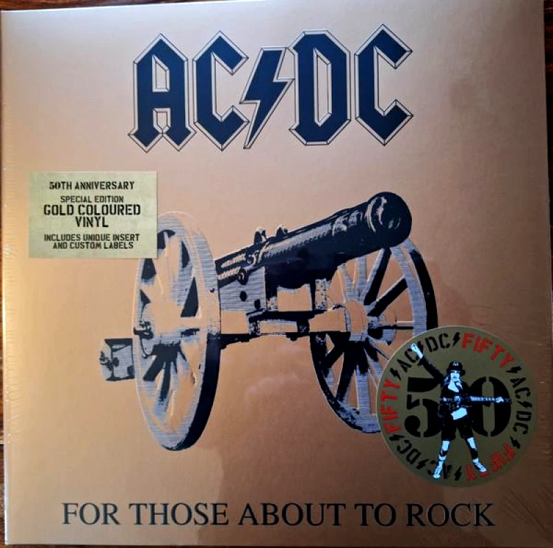 AC DC / FOR THOSE ABOUT TO ROCK - LP GOLD