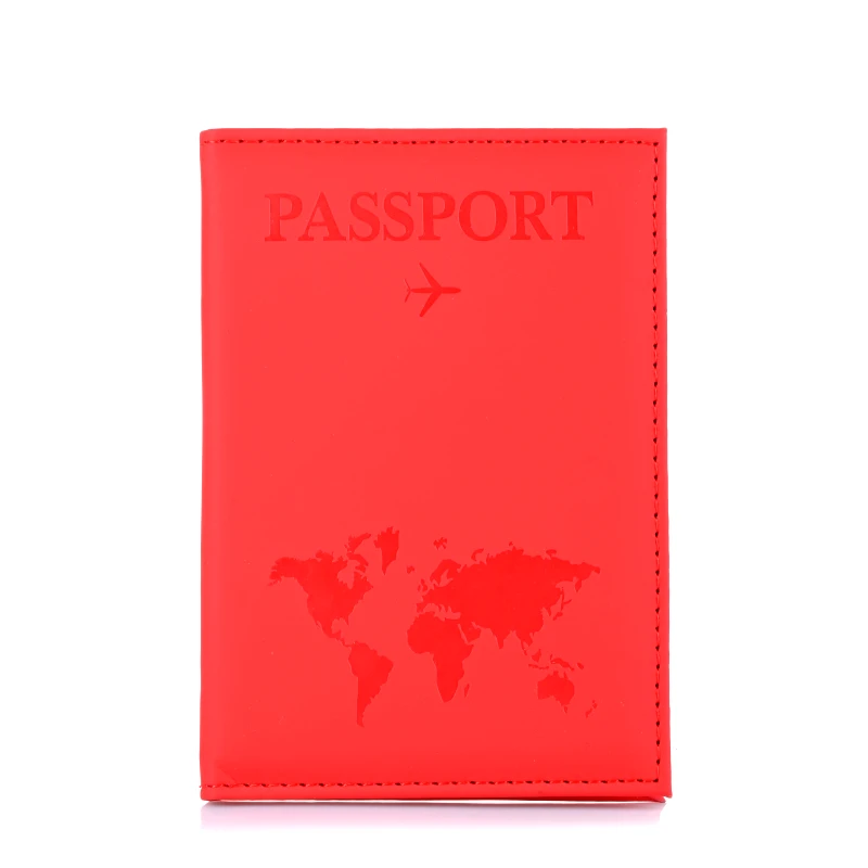 BrandBags Θήκη Διαβατηρίου Brandbags Travel Collection World Map Κόκκινο