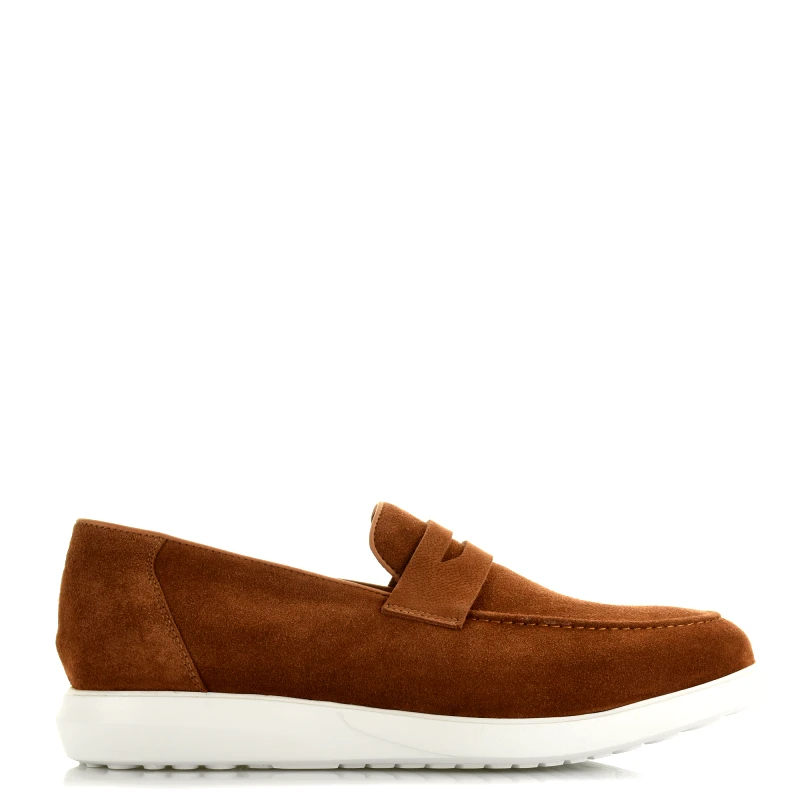 Kricket Δερμάτινα Suede Μοκασίνια Kricket 1008-23 Tabacco