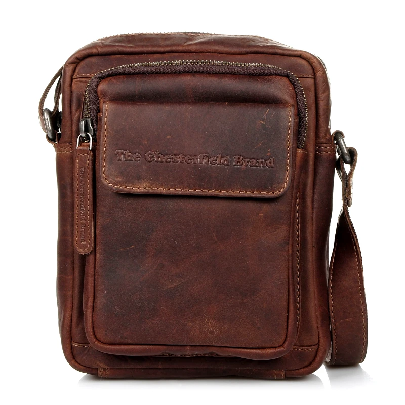 The Chesterfield Brand Δερμάτινο Τσαντάκι Χιαστί The Chesterfield Brand Jeff C48.0714 01 Brown