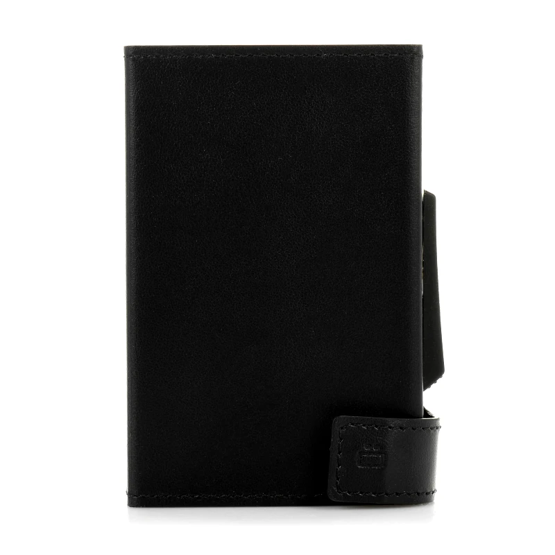 Ögon Designs Slide-Up Καρτοθήκη Ögon Design RFID Cascade Zipper + Coins Full Black
