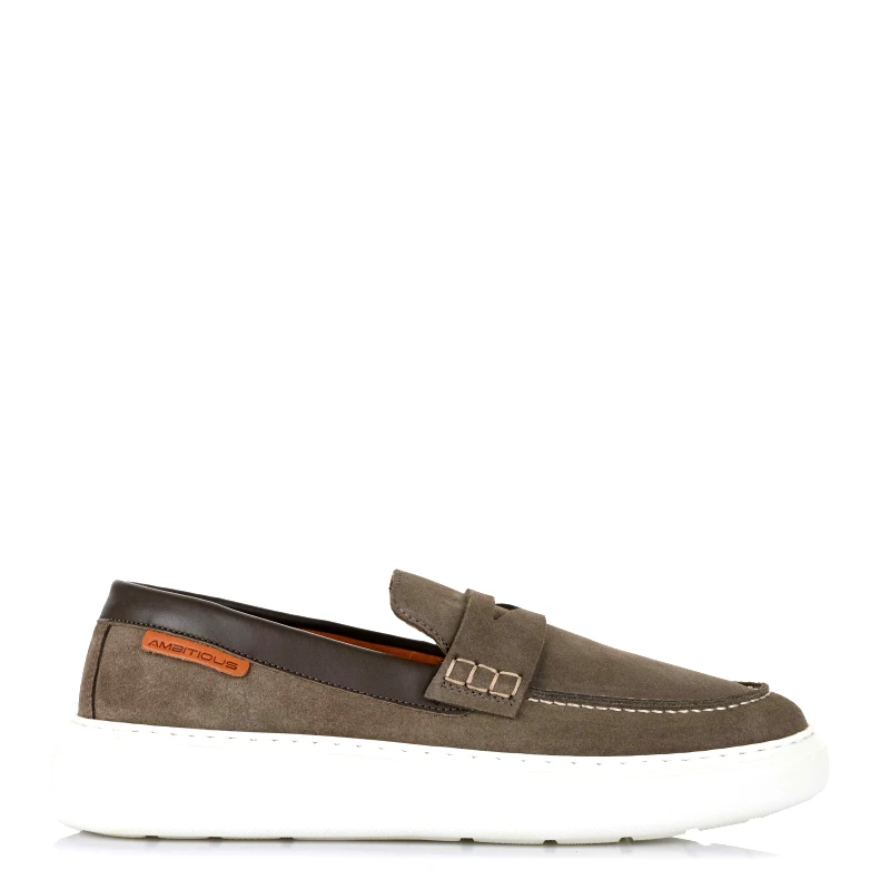 Ambitious Δερμάτινα Suede Μοκασίνια Ambitious 13221A-1299AM Salvia
