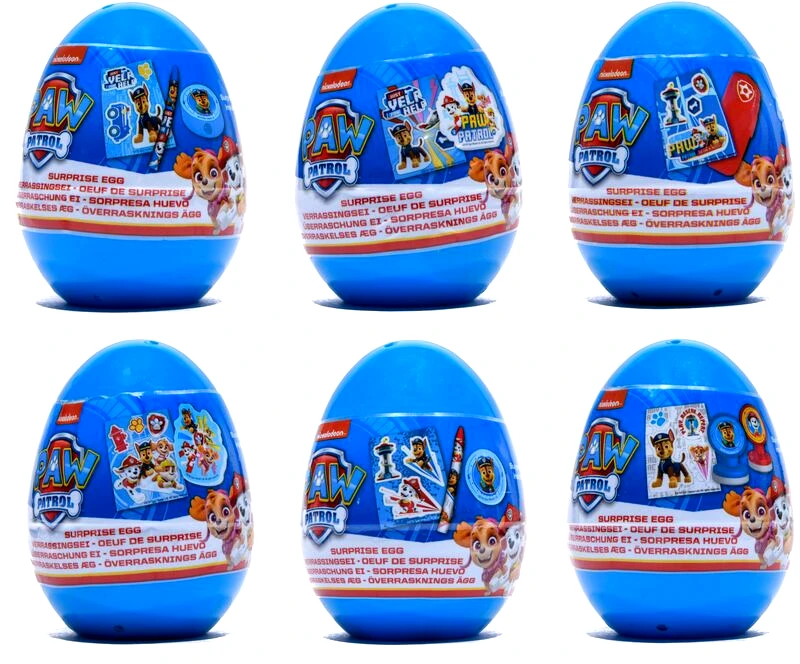 Canenco Paw Patrol Αυγό Έκπληξη-6 Σχέδια-1Τμχ (PW22108)