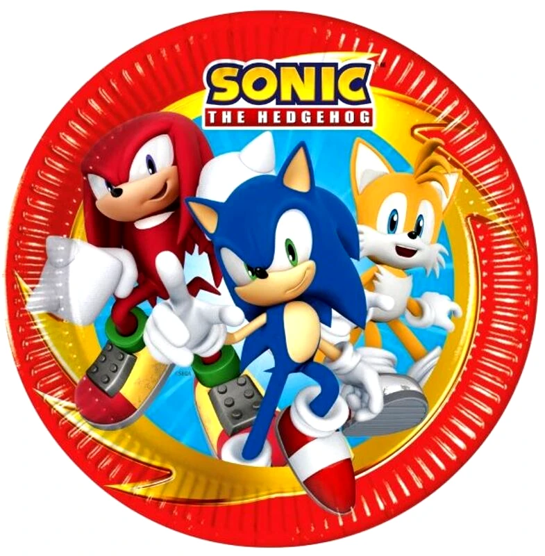 Πιάτα Μεγάλα Sonic 23cm 8Τμχ (95645)