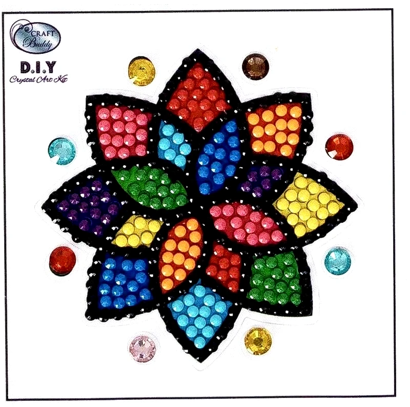 Craft Buddy Craft Buddy Crystal Art Motif Mandala 9X9cm (CAMK-29)