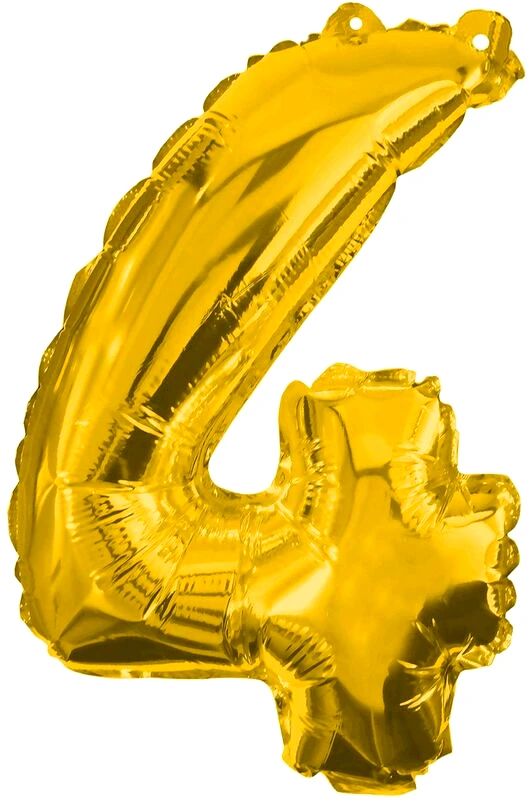 Foil Μπαλόνια Χρυσά No4 85cm (91188)