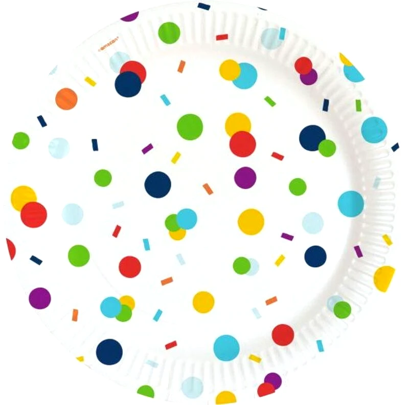 Πιάτα 18εκ Confetti Birthday 8Τμχ (M990634566)