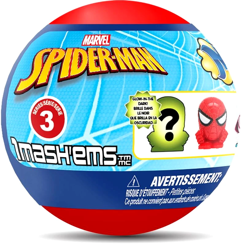 Mash'ems Basic Fun Mash'ems Spiderman Sphere Capsule S3-1Τμχ (51785-51786)