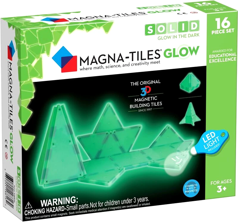 Magna-Tiles Magna-Tiles Glow Set-16 Τμχ (18816)