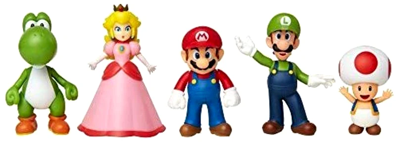 Jakks Pacific JP Nintendo Φιγούρα 2.5'' Super Mario-Mario & Friends Set (400904)