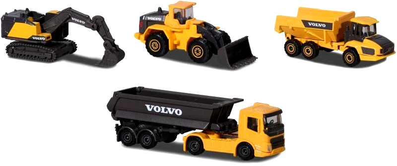 Majorette Majorette D/C Giftpack Volvo Σετ 4 Οχήματα 7.5cm (212057287)