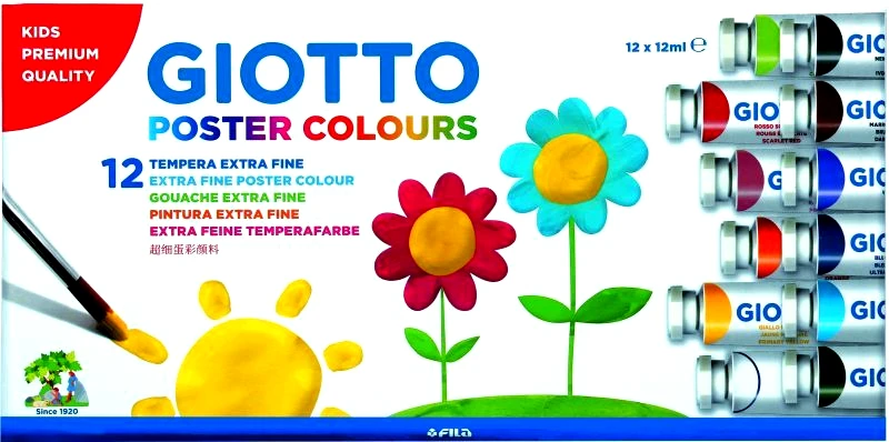 Giotto Giotto Τέμπερα 12ml-12 Χρώματα (358000)