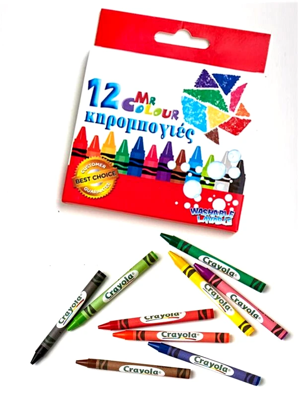 Κηρομπογιά 12 Χρώματα (Σ0625)