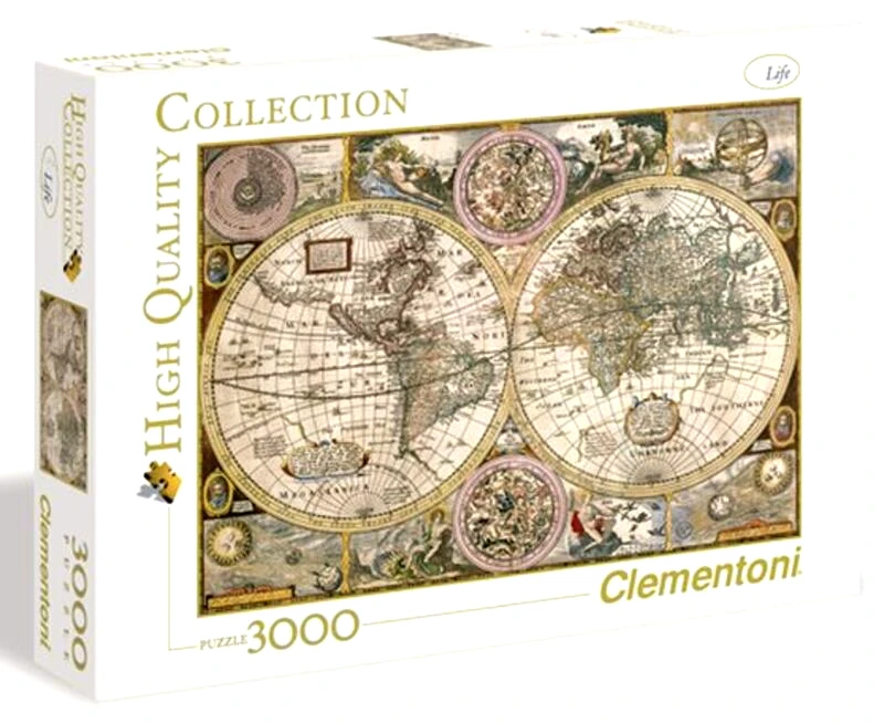 Clementoni Clementoni Παζλ 3000 Χάρτης Αντίκα (1220-33531)