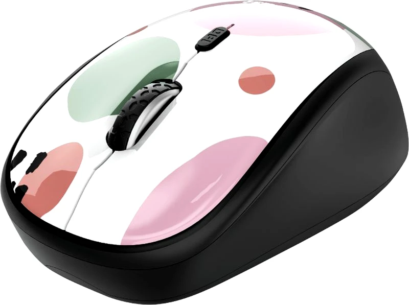 Trust Trust Mouse IVY Wireless Pink Circles (00169492)
