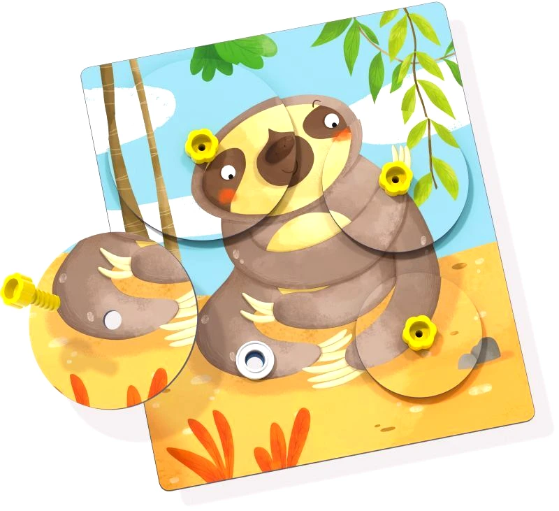 Quercetti Quercetti Play Montessori Giro Puzzle (0611)