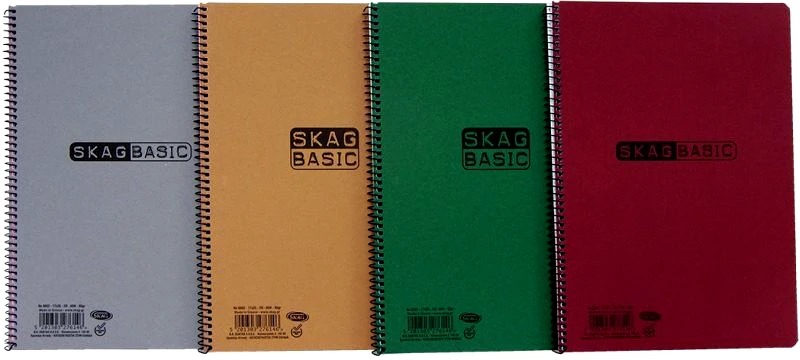 Skag Skag Τετράδιο Basic Σπιράλ 17x25 3 Θεμάτων 80gr. - 1Τμχ (276153)
