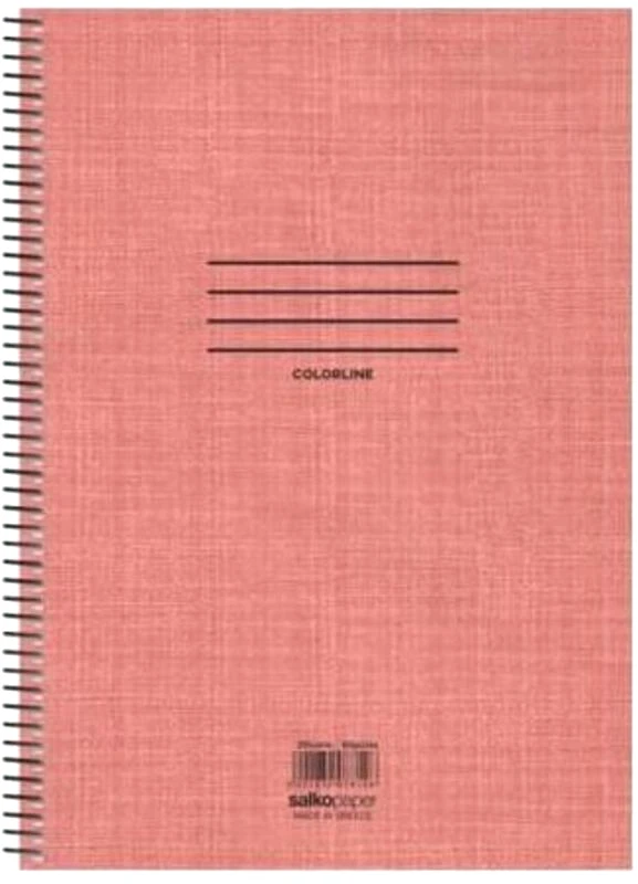 Salko Salko Τετράδιο Colorline Σπιράλ 21x29 3 Θέματα 180 Σελίδες-4 Σχέδια-1 Τμχ (7858)