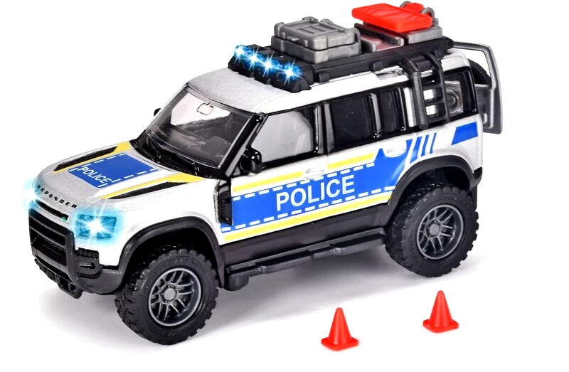 Majorette Majorette D/C Όχημα Land Rover Police 12.5cm (213712000038)
