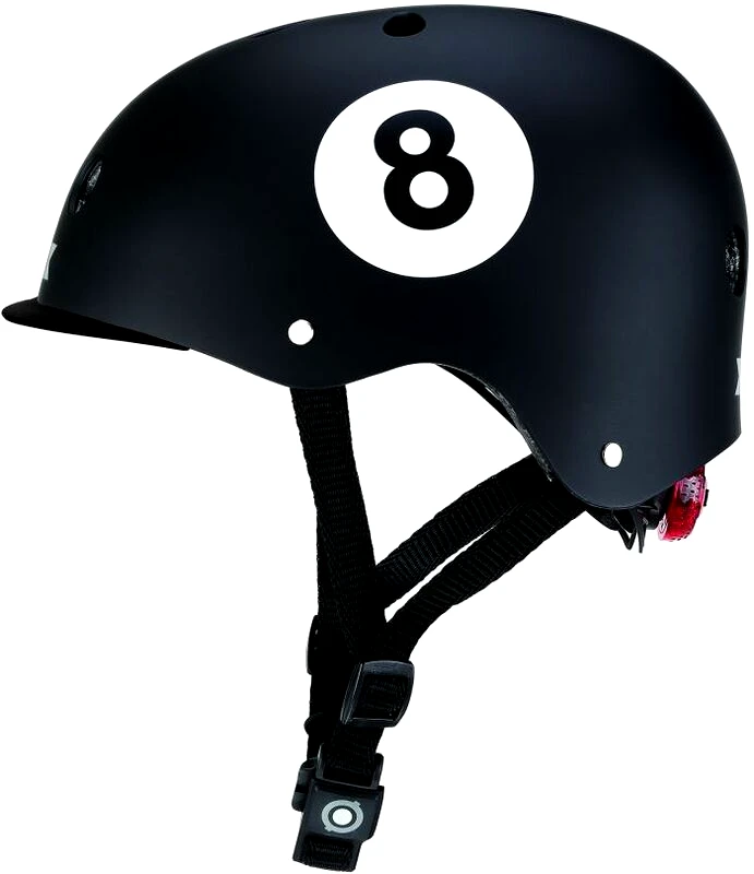 Globber Globber Κράνος Elite Lights XS/S (48-53cm) Black 8 Ball (507-120)