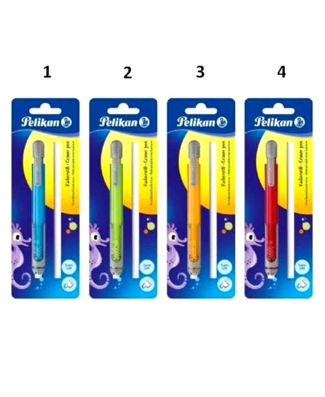 Pelikan Pelikan Γομολάστιχα Click Eraser Με Ανταλλακτικό-4 Σχέδια (807364)