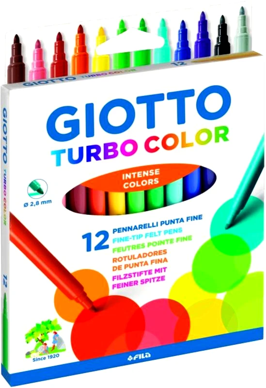 Giotto Giotto 12 Μαρκαδόροι Turbo Color (071400)