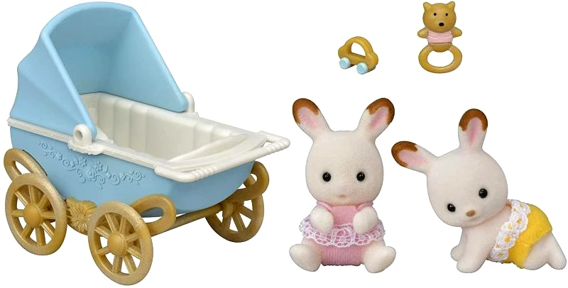 Sylvanian Families Sylvanian Families Σετ Δίδυμα Μωρά Chocolate Rabbit Twins (053336-5432)