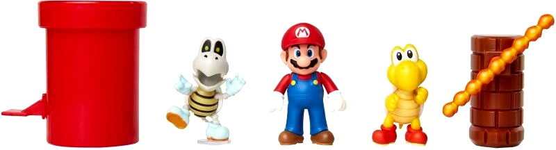 Jakks Pacific JP Nintendo Φιγούρα 2.5" Super Mario Dungeon Diorama Set (85989)