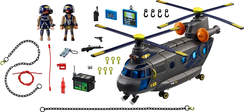 Playmobil Playmobil Ελικόπτερο Ειδικών Δυνάμεων Με Δύο Έλικες (71149)