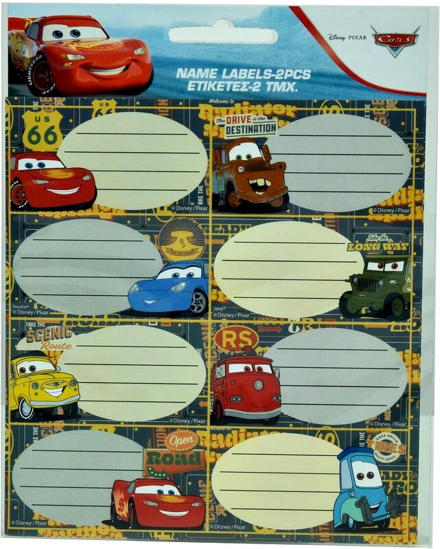 GIM Gim Ετικέτα 2Τμχ Cars 2 (772-18146)