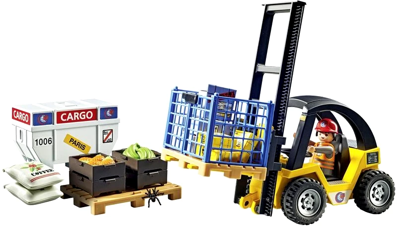 Playmobil Playmobil Περονοφόρο Ανυψωτικό Όχημα Με Φορτία (71528)